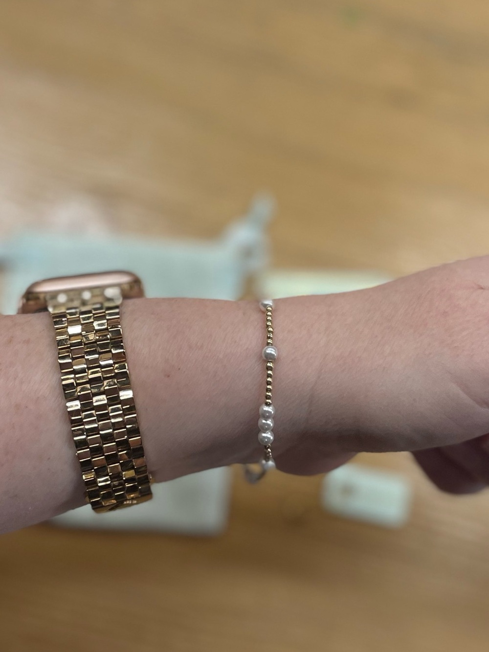 Like new enewton Extends (7.25”) Hope Unwritten Pearl 4mm beaded bracelet - Picture 2 of 2